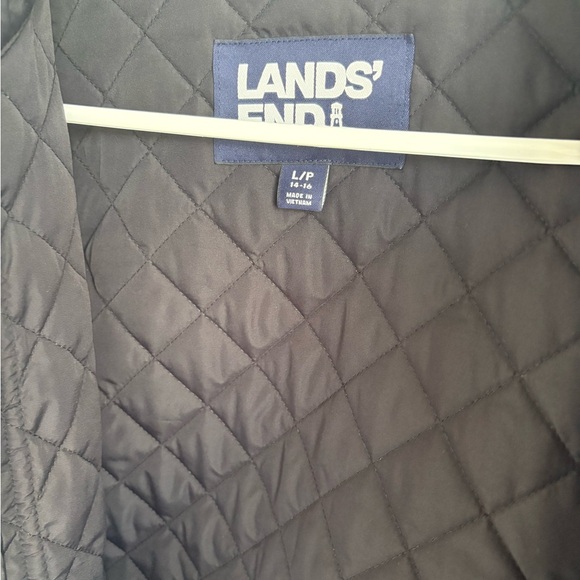 Lands' End Women's Reversible Barn Quilted Insulated Jacket large/petite (14-16) - Picture 3 of 7